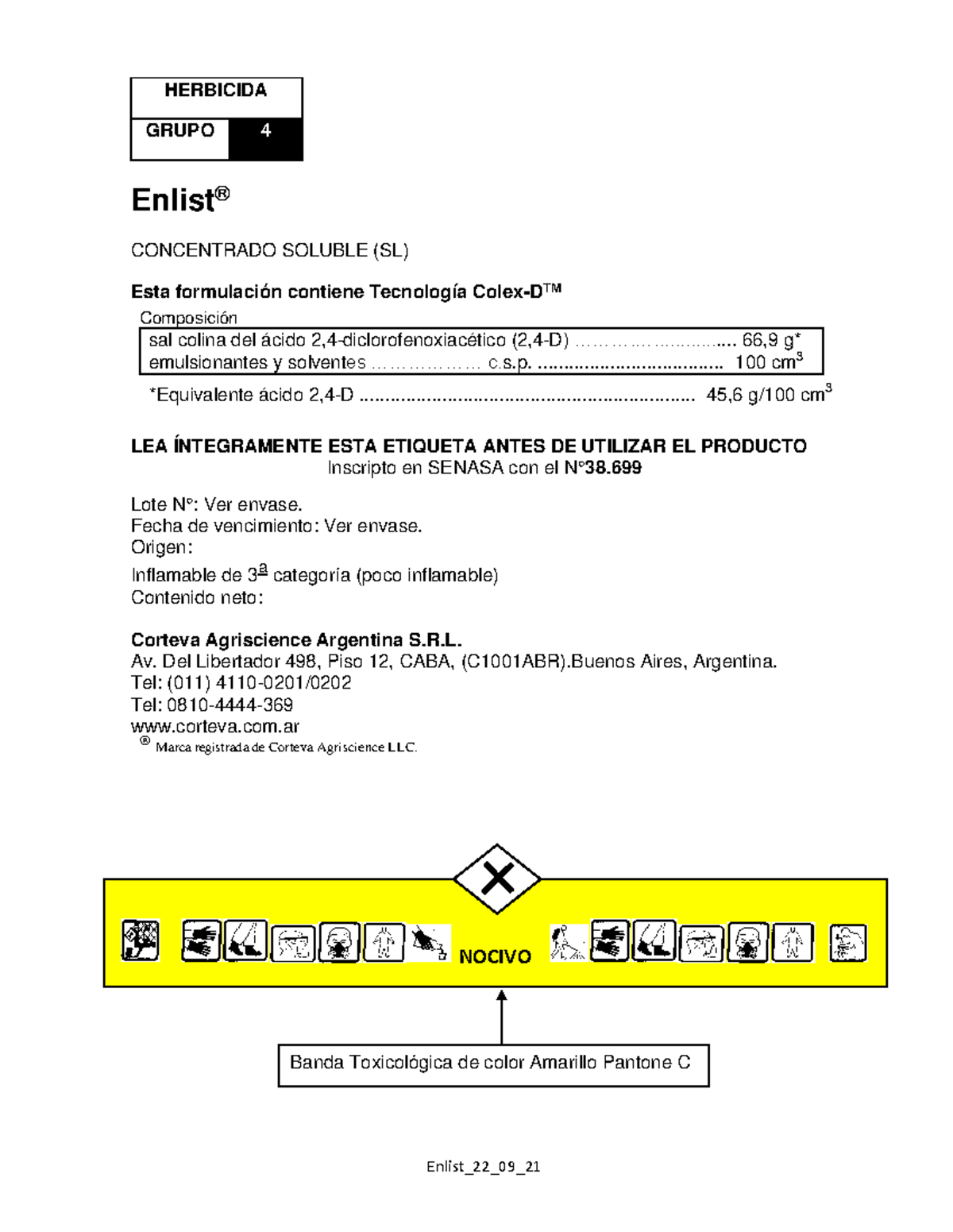 Marbete Enlist Argentina - Enlist ® CONCENTRADO SOLUBLE (SL) Esta ...