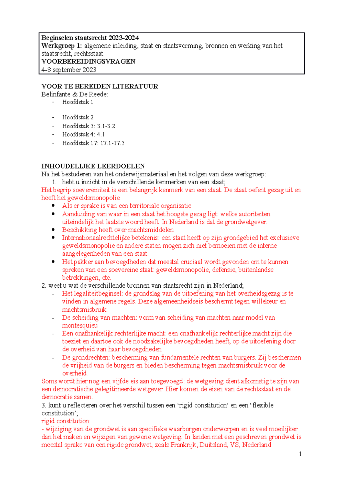 Week 1 - Voorbereidingsvragen 2023-2024 Definitief - Beginselen ...