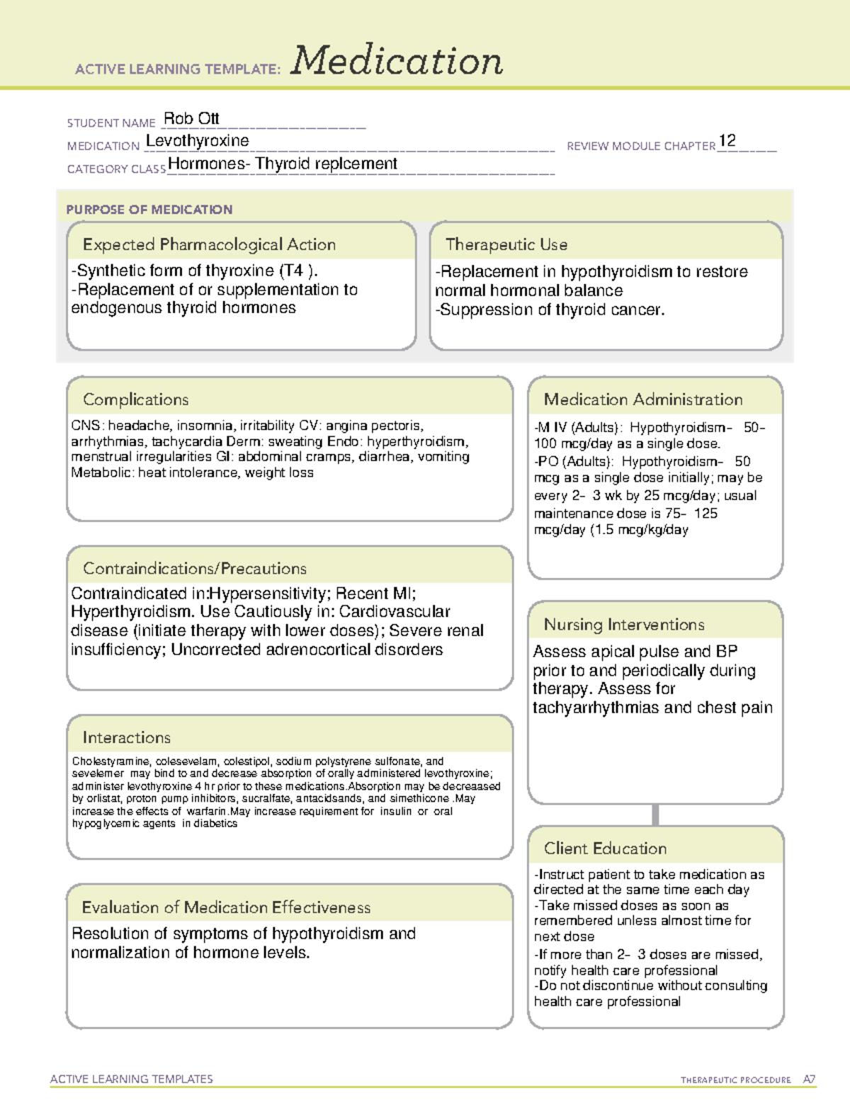 Med Card Levothyroxine ACTIVE LEARNING TEMPLATES THERAPEUTIC   Thumb 1200 1553 