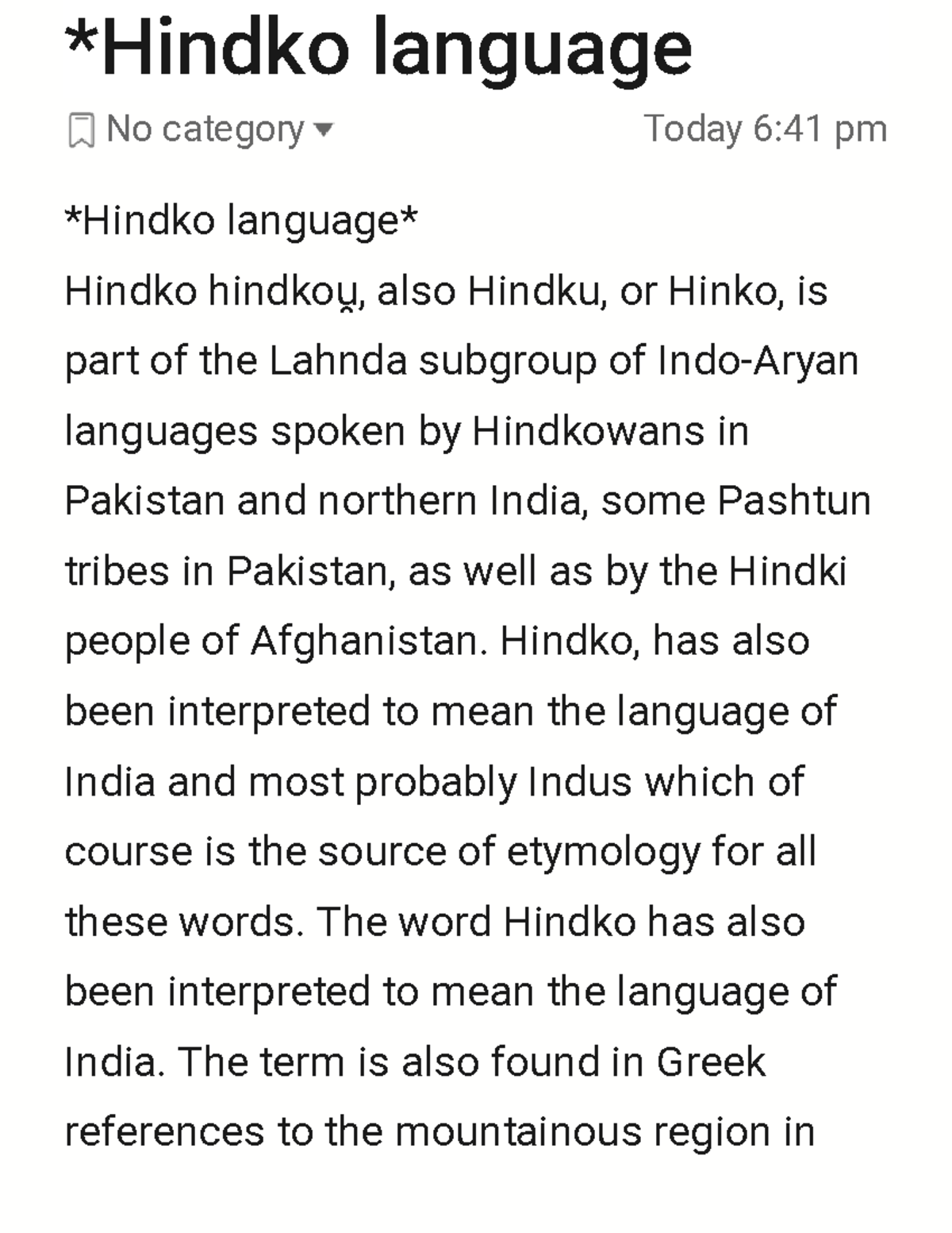 Is Hindko A Separate Language? – EEWNQ