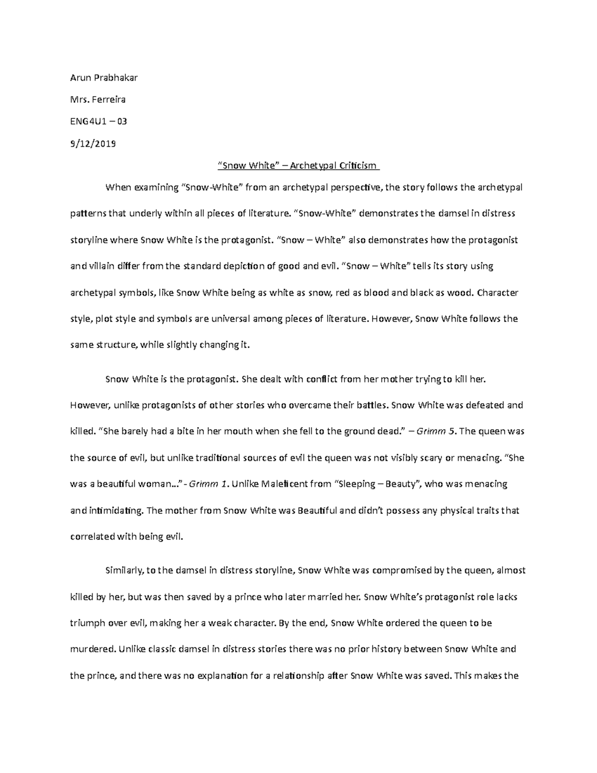 snow-white-archetype-essay-arun-prabhakar-mrs-ferreira-eng4u1-03