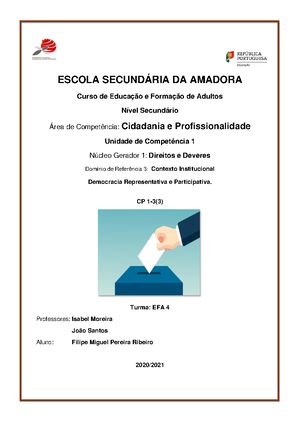 Educação e Cidadania – 4ª Turma