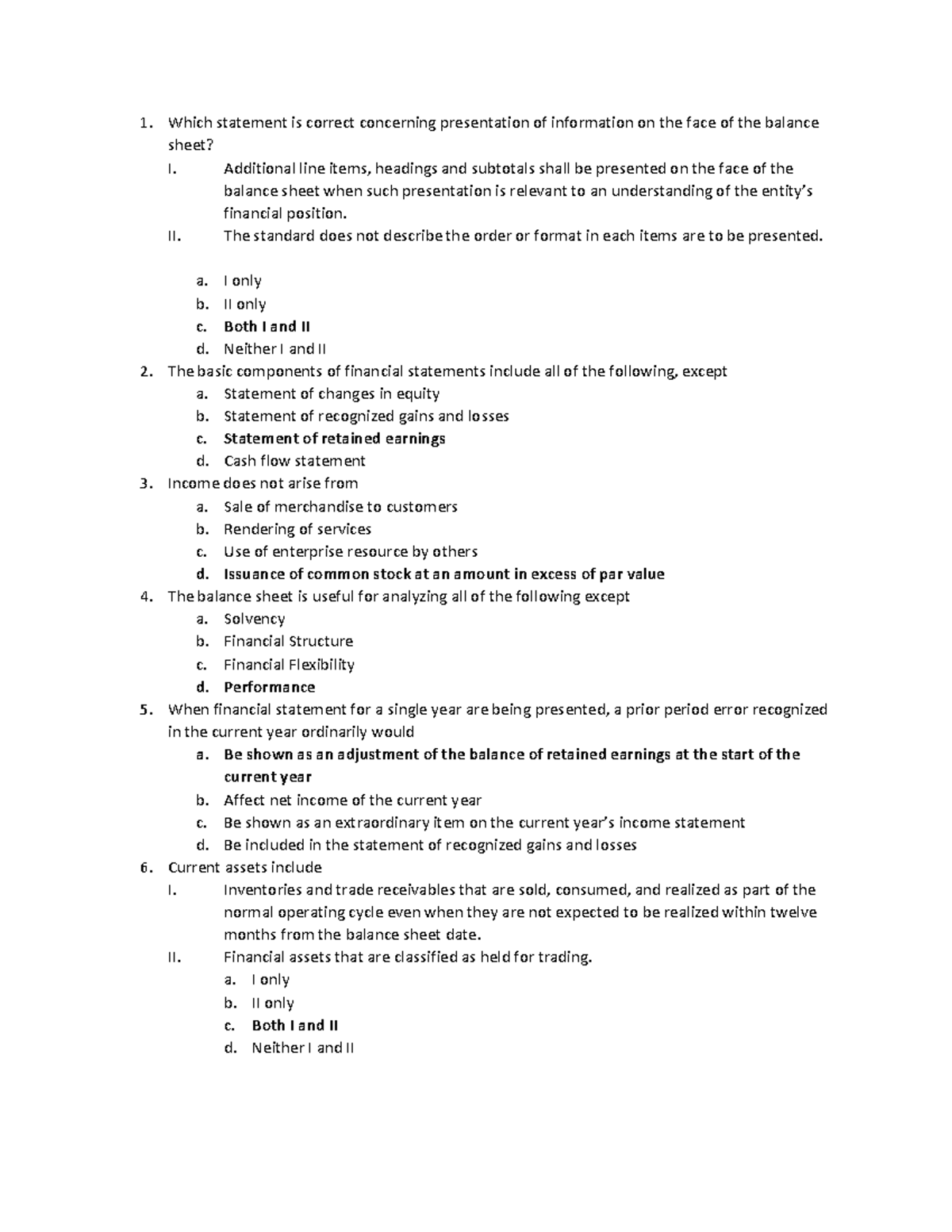 Preliminary Examination-Accounting for Financial Managament - Which ...