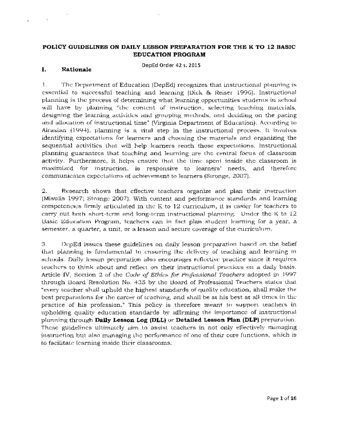 Module 3 (Dep Ed Order 42 s. 2015 ) Instructional Material