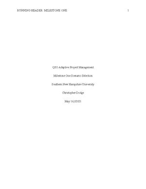 Qso355 project management plan milestone 2 - QSO-355 Project Christy ...