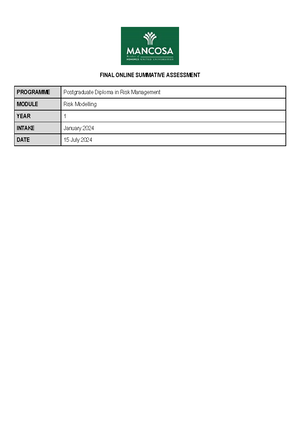 [Solved] Discuss the advantages and disadvantages of each risk ...