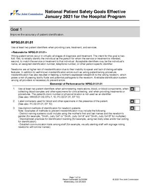 The Joint Commission Performance Measures for 2021 - NUR-219C-Z20 - TTC ...