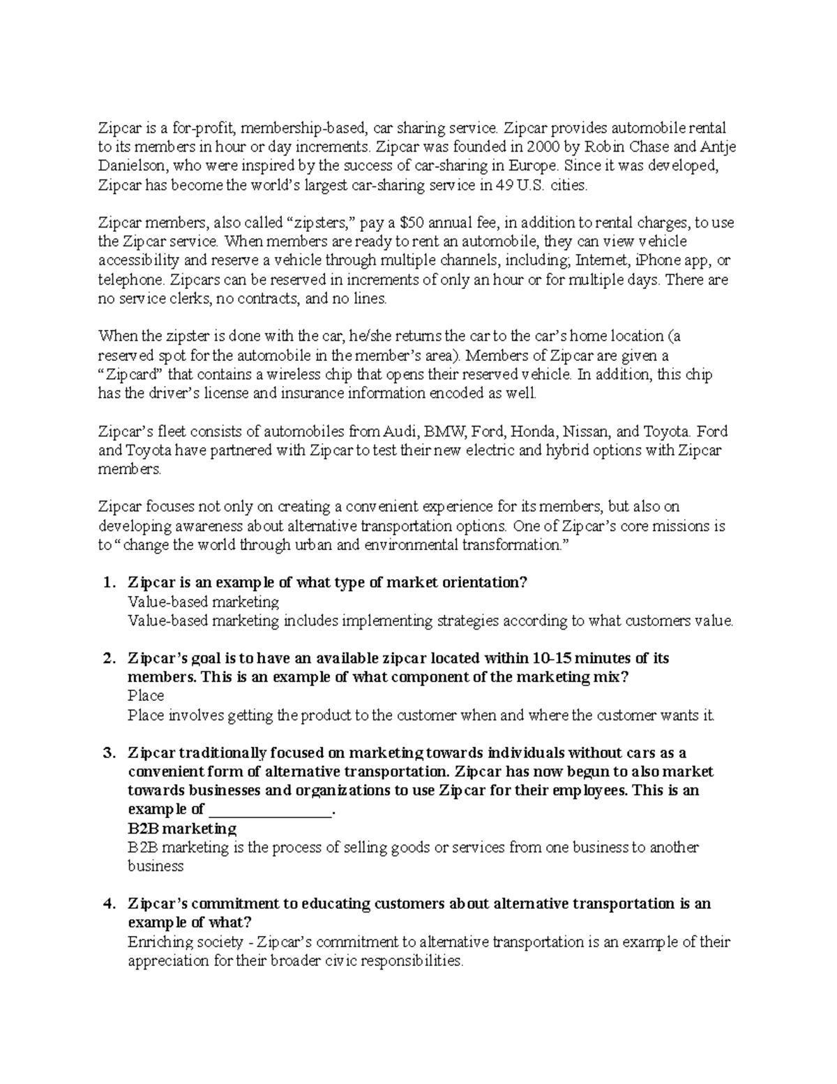 Assignment Chapter 1 Bus 1055 Studocu