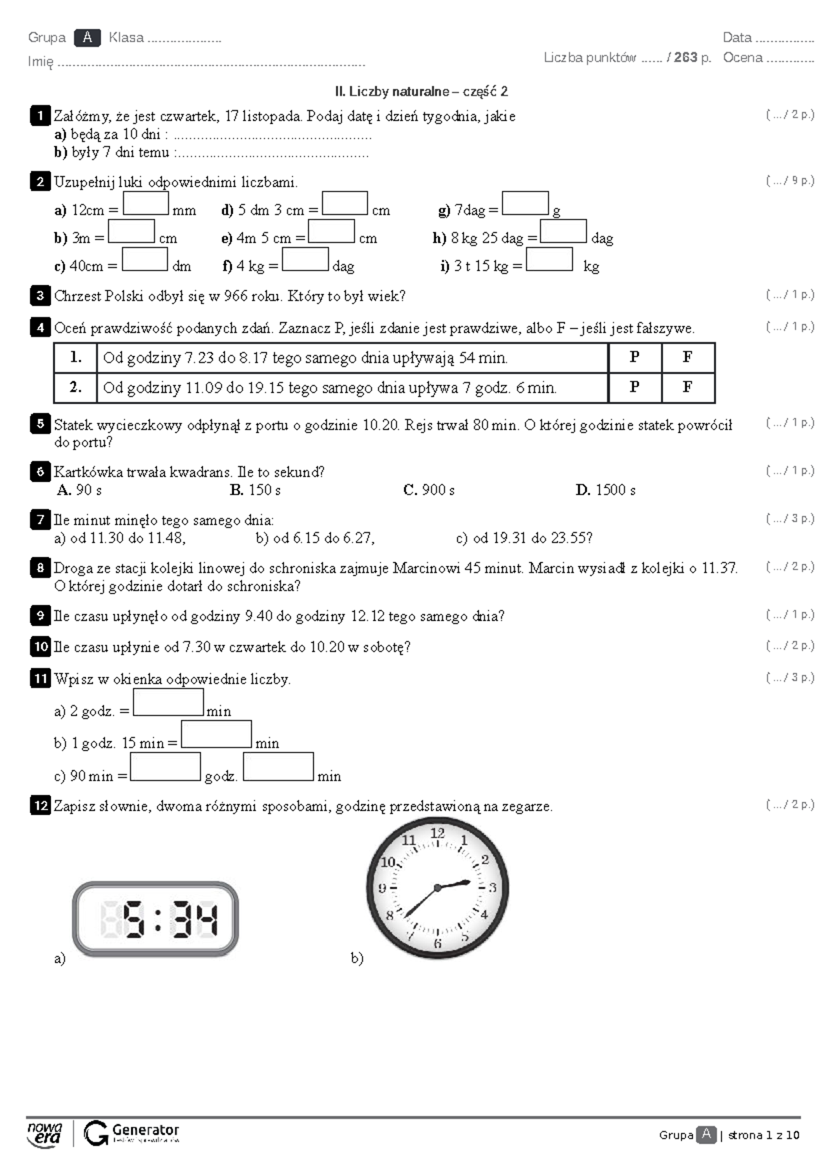 Matematyka W Zastosowaniach Cześć 2 Sprawdzian www.studocu.com