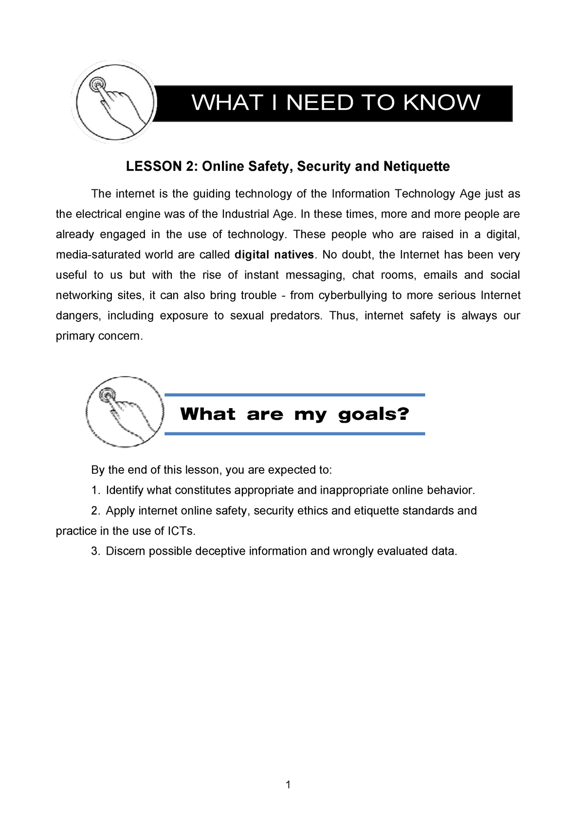 online safety etiquettes essay