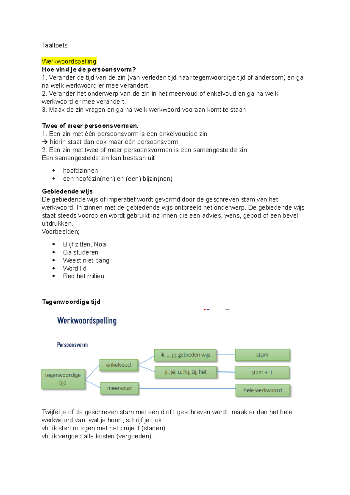 Uitleg Over Verleden En Tegenwoordige Tijd Van Werkwoorden - Taaltoets ...