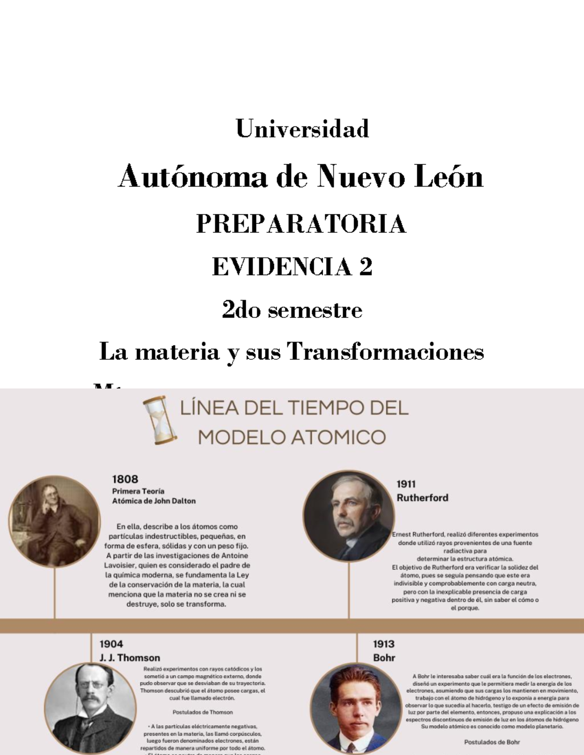Evidencia 2 Materia y sus transformaciones - Universidad Autónoma de ...