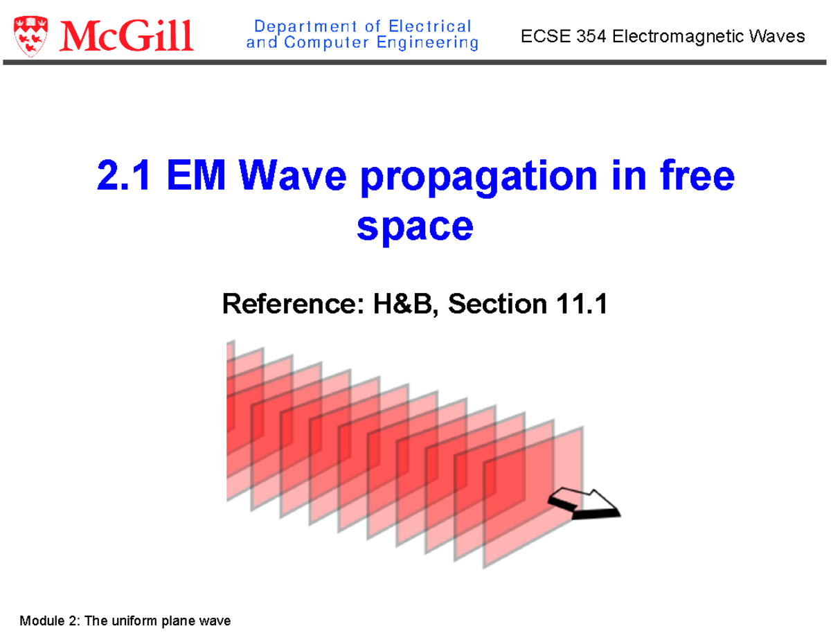 2 Uniform plane wave - Copy - Department of Electrical and Computer ...