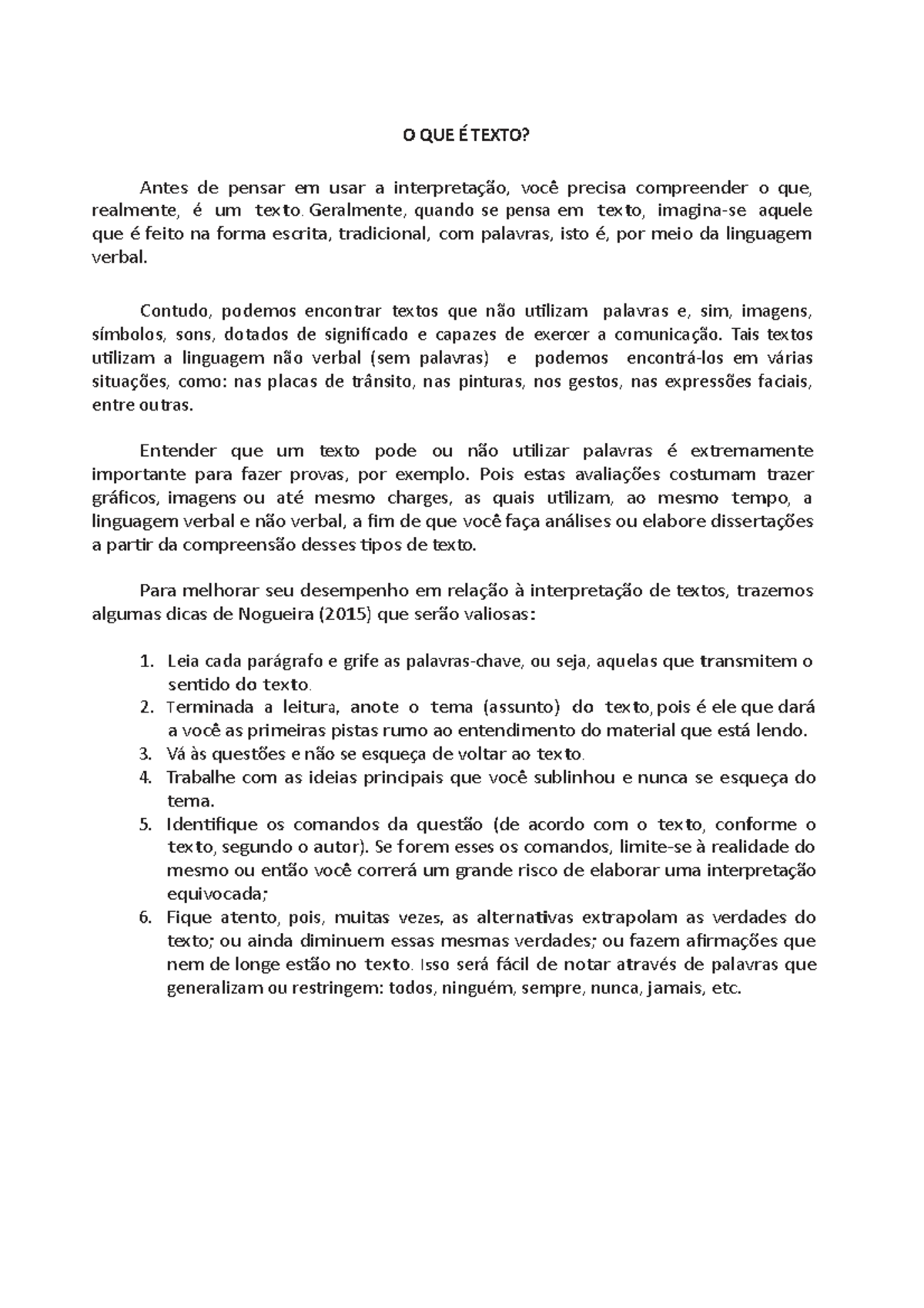 O QUE É Texto - Conteúdo em resumo para ajudar na realização de provas ...