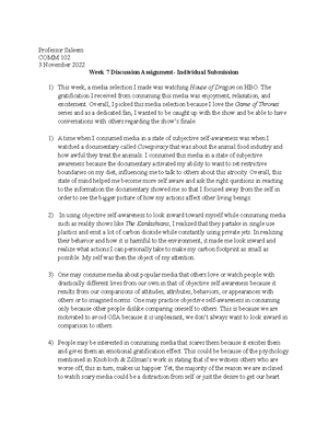 COMM 102 - Media Effects Policy Notes - COMM 102 MEDIA EFFECTS THEORIES ...