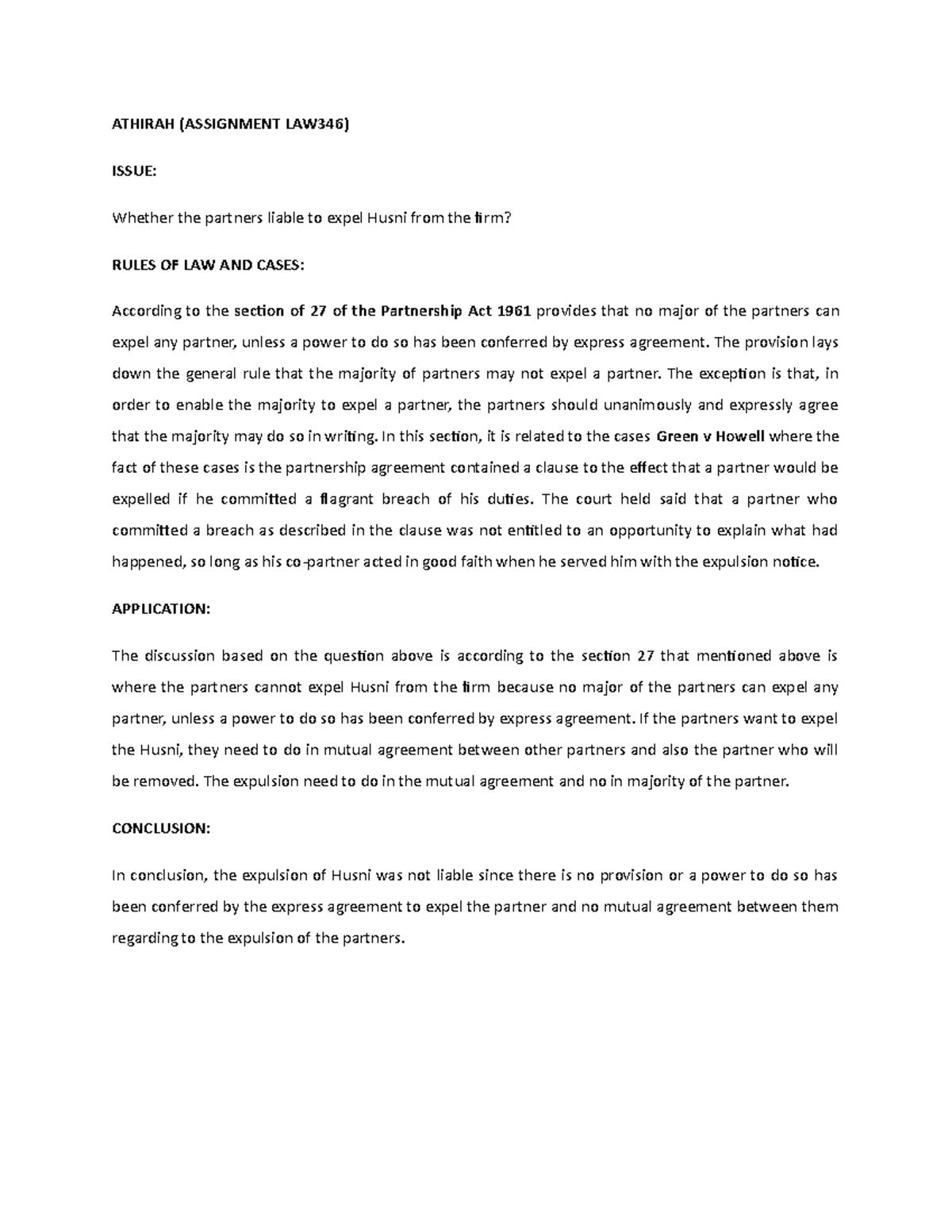 Final Draft Report Grouping LAW346 Athirah Section 27,31 AND 32