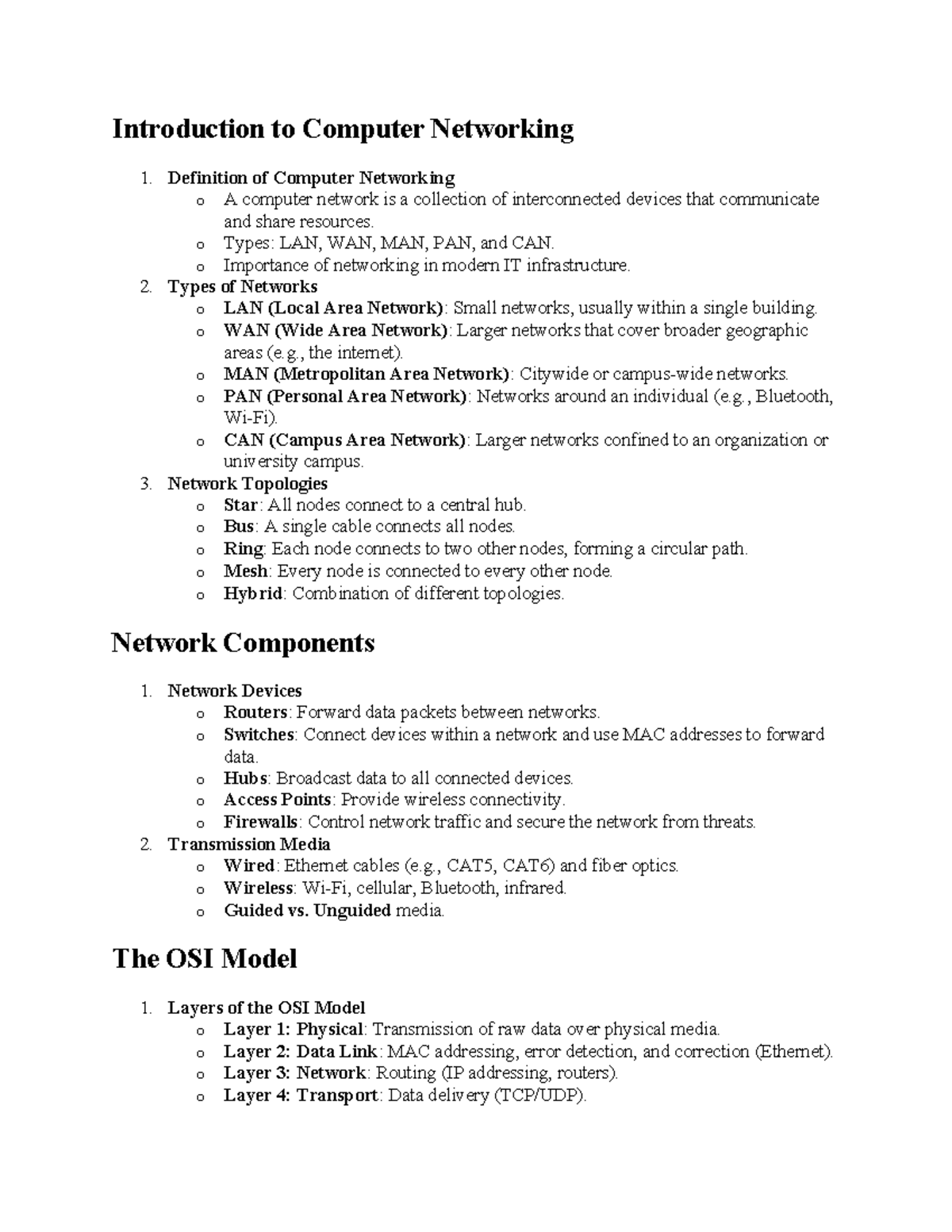 Introduction to Computer Networking - Definition of Computer Networking ...