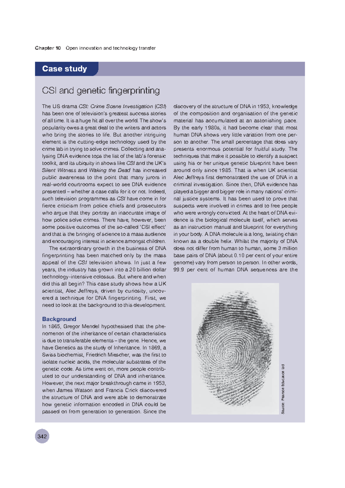 Case Study - CSI And Genetic Fingerprinting - Chapter 10 Open ...