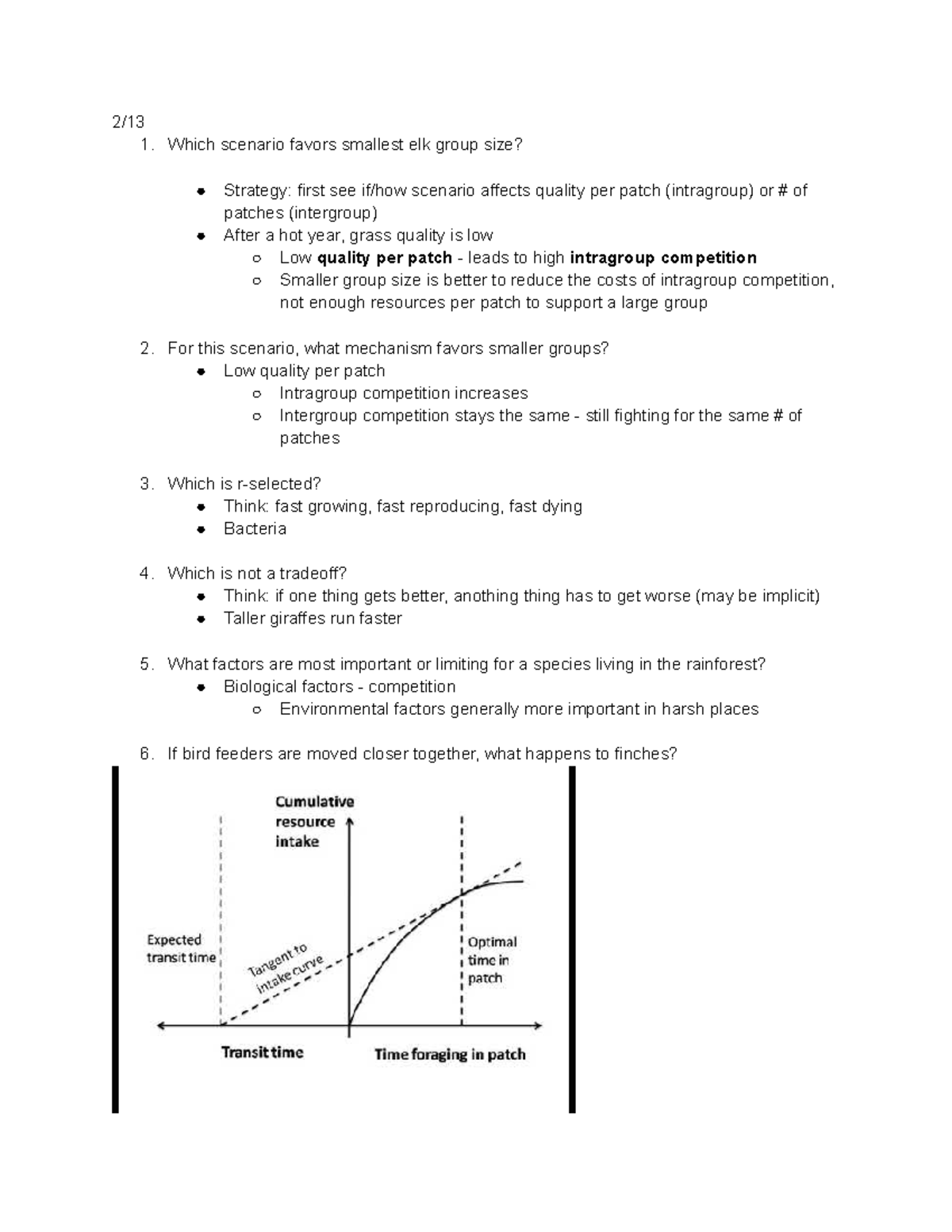 Ecology Exam 1 Study Guide Practice - 2/ Which Scenario Favors Smallest ...