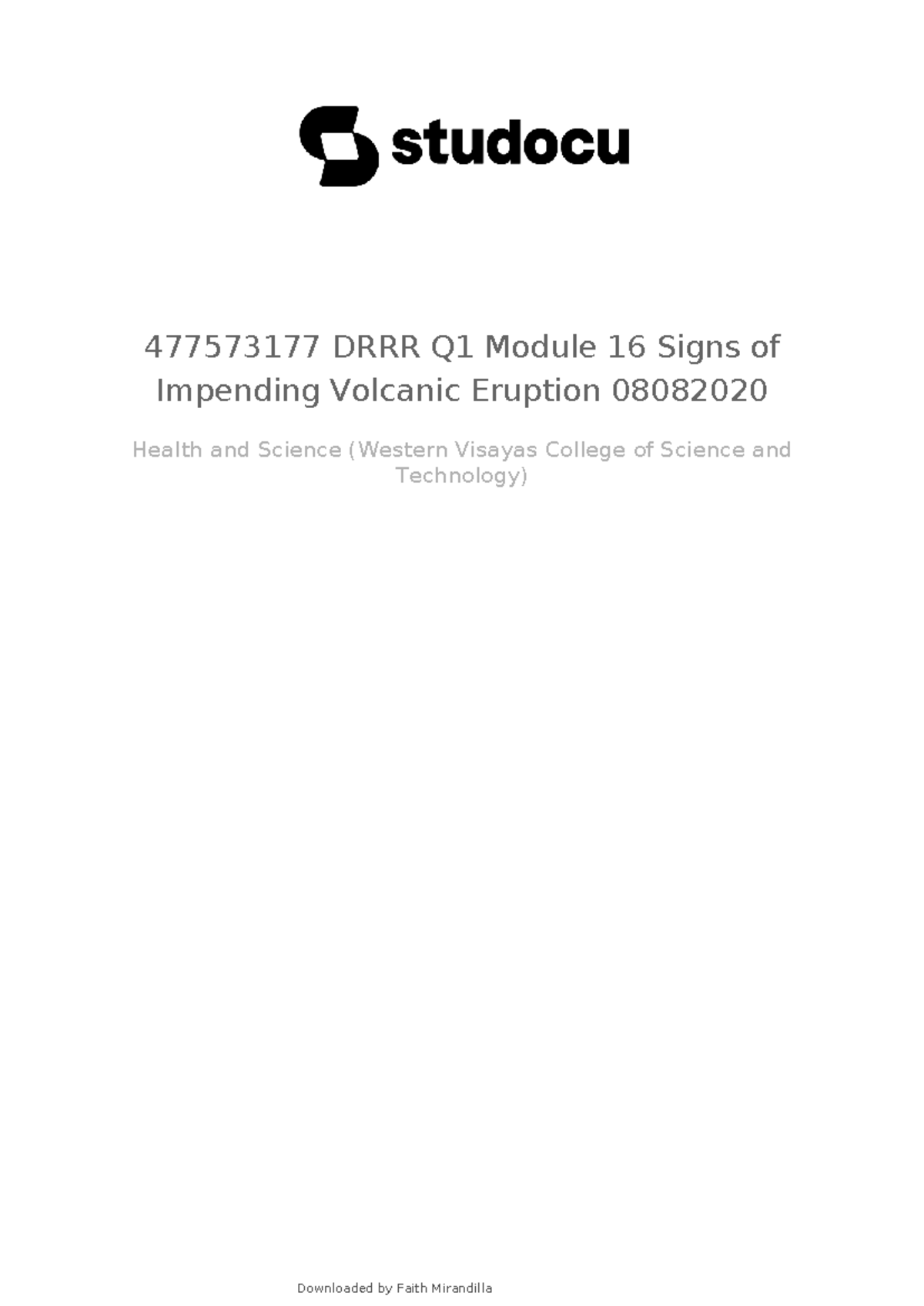 Drrr-q1-module-16-signs-of-impending-volcanic-eruption-08082020 ...