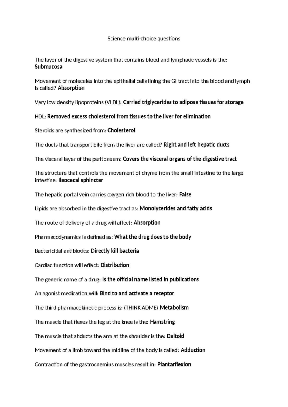 Science multi - Prac questions to learning material - Science multi ...