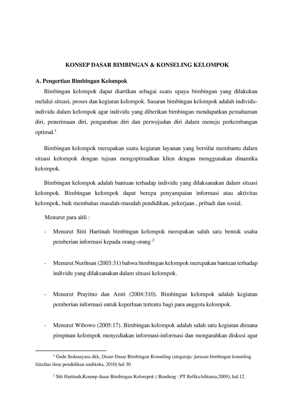 Konsep Dasar Bimbingan Dan Konseling Kelompok Lanjutan - KONSEP DASAR ...