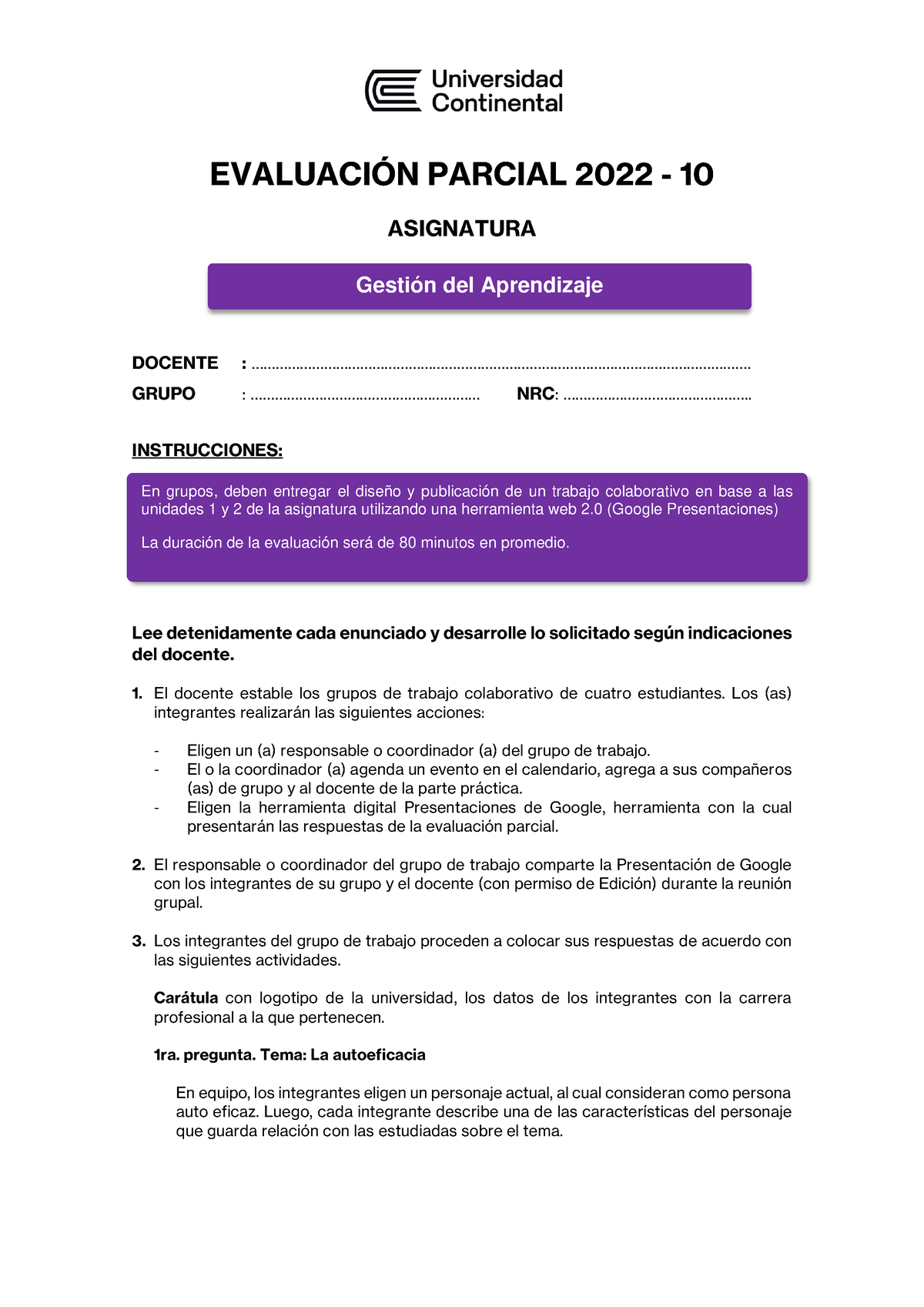 Consigna Evaluación Parcial - GDA 2022-10 - EVALUACIÓN PARCIAL 2022 ...