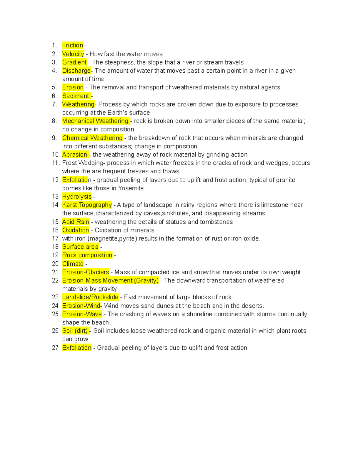 geology-6-weathering-and-erosion-vocabulary-words-friction