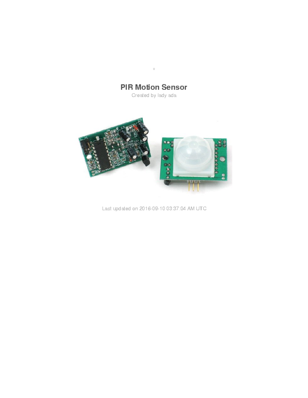 Pir passive infrared proximity motion sensor - PIR Motion Sensor ...