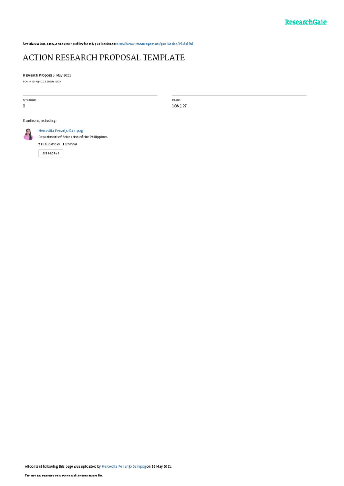 Action Research Proposal 1 - See discussions, stats, and author ...