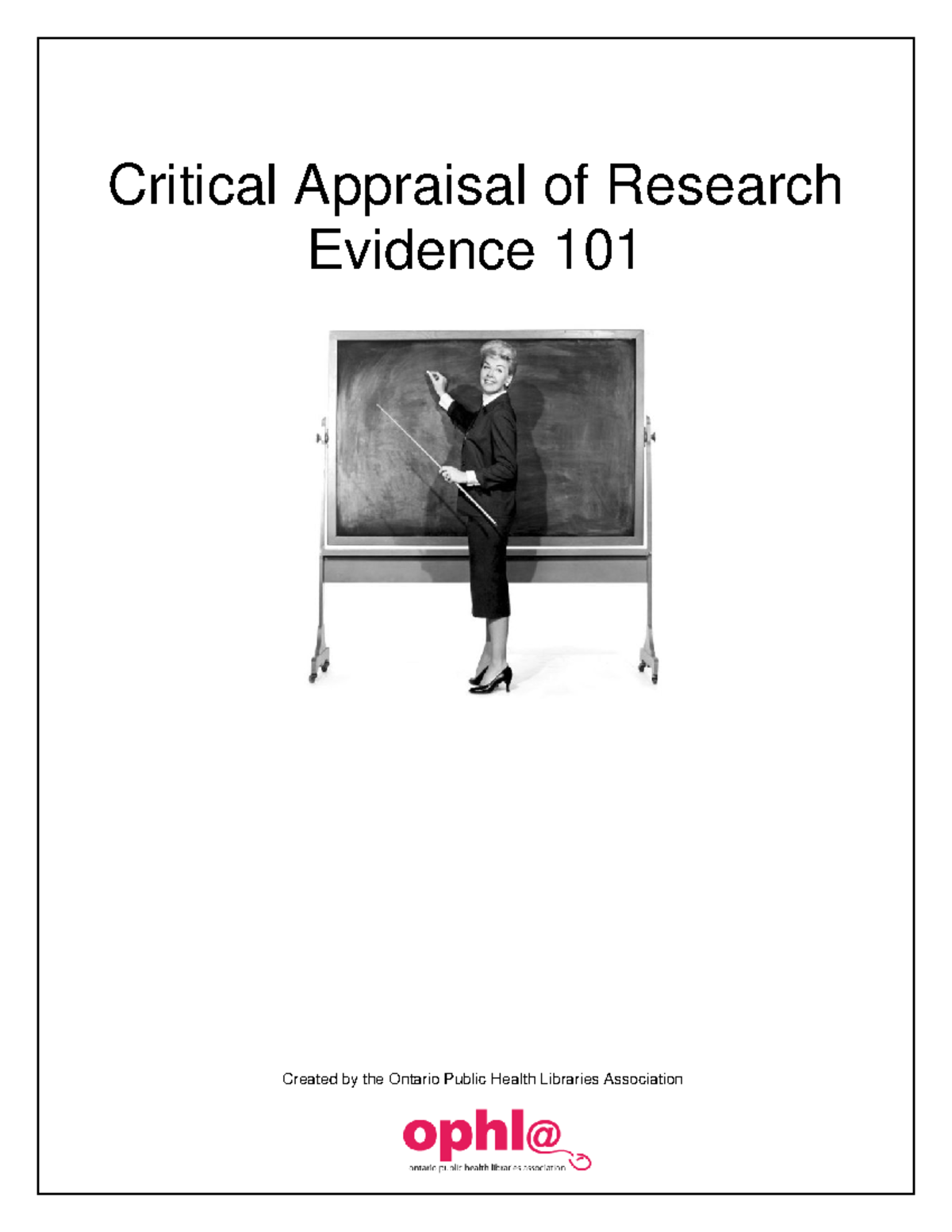 critical appraisal and research