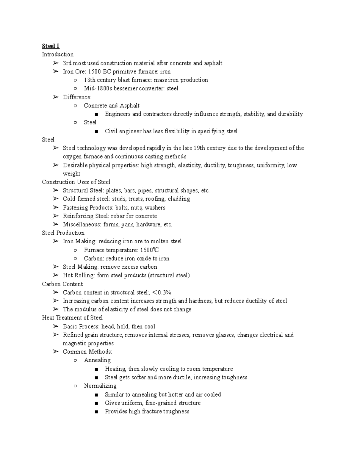 CE 380 Steel I - Dr. Salman's lecture notes. - Steel I Introduction 3rd ...