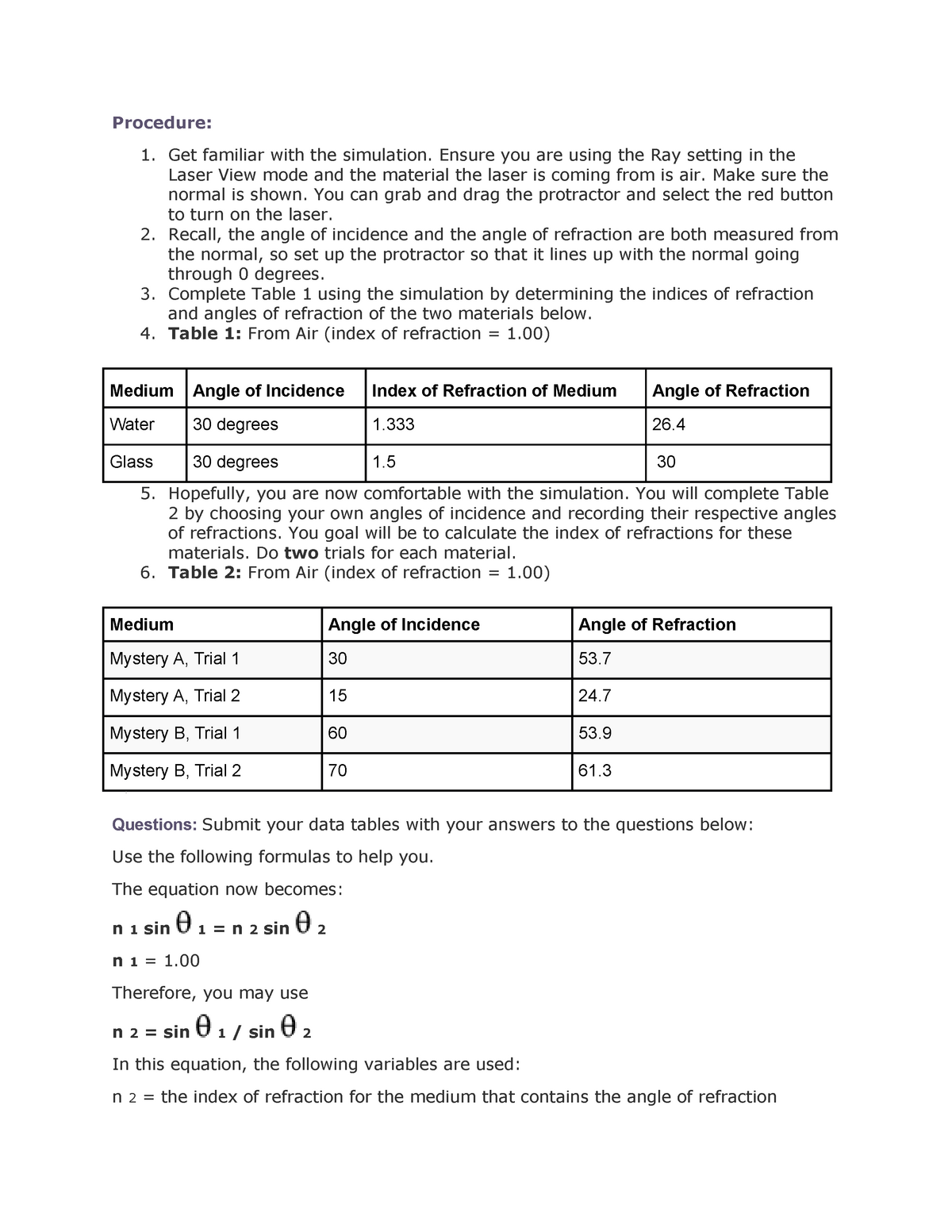 Phet Balancing Act Mystery Objects Answer Key