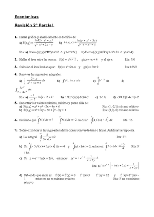 Ejercicios de repaso para primer parcial - EJERCICIOS DE REPASO DE ...