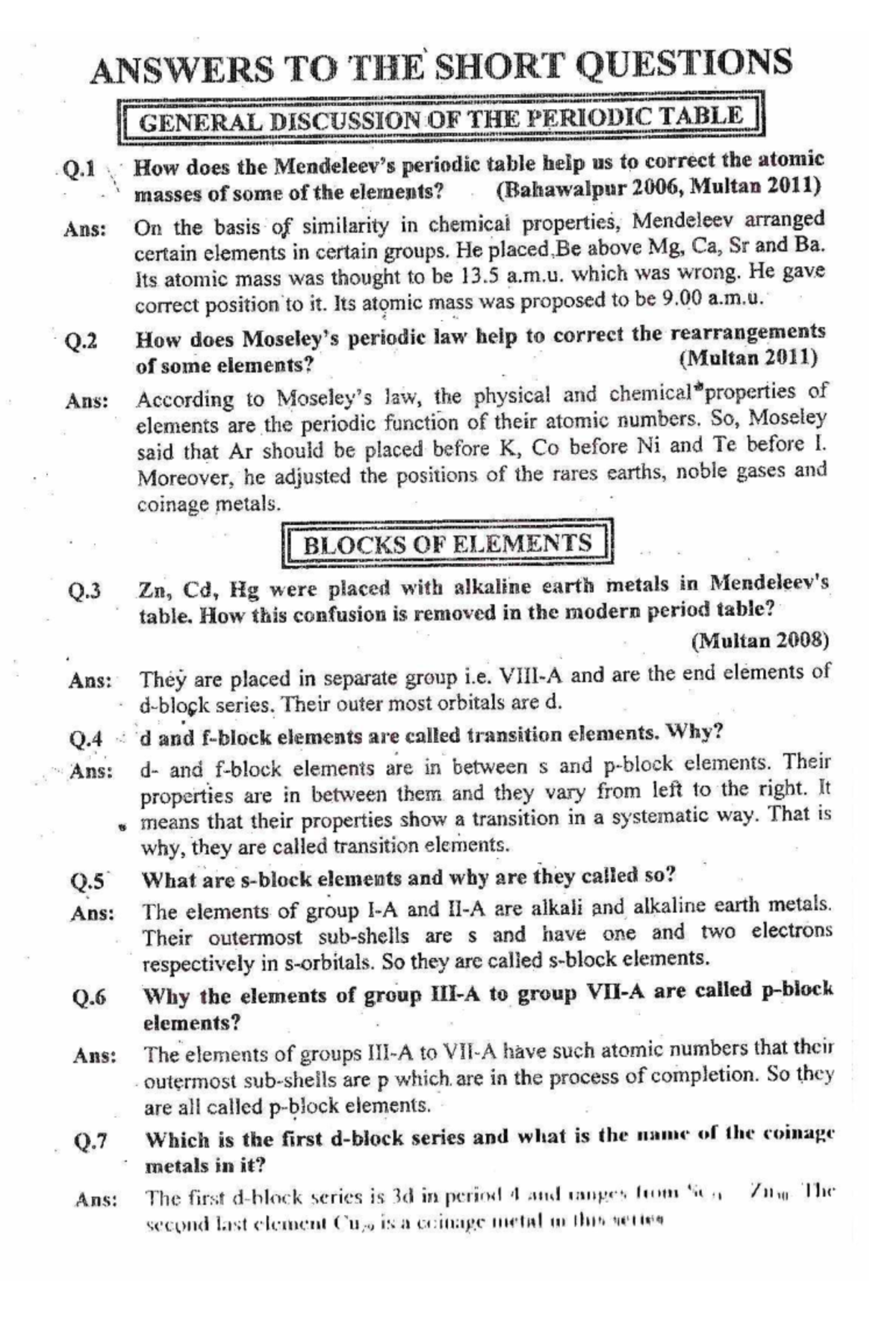 2nd Year Chemistry Chapter 1(www - Computer Science - Studocu