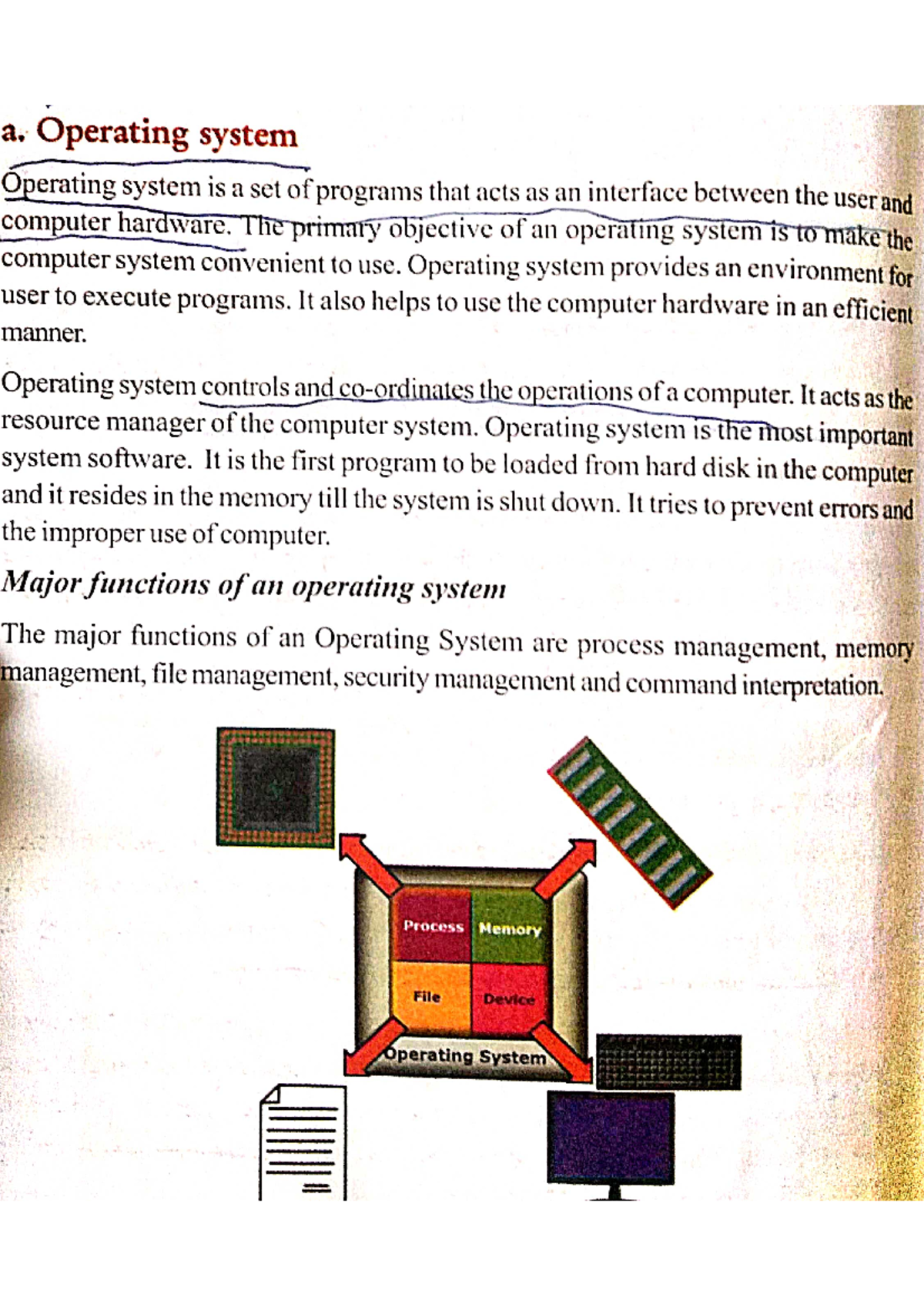 Operating System - Computer Application - Studocu