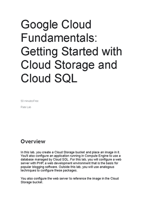 06 Google Cloud Fundamentals - Google Cloud Fundamentals: Getting ...
