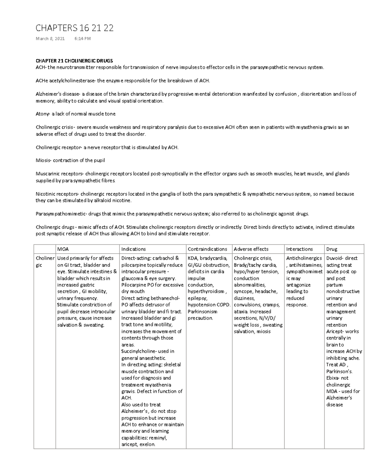 Chapters 21 - 22 - Professor D. Thompson Lecture and textbook ...