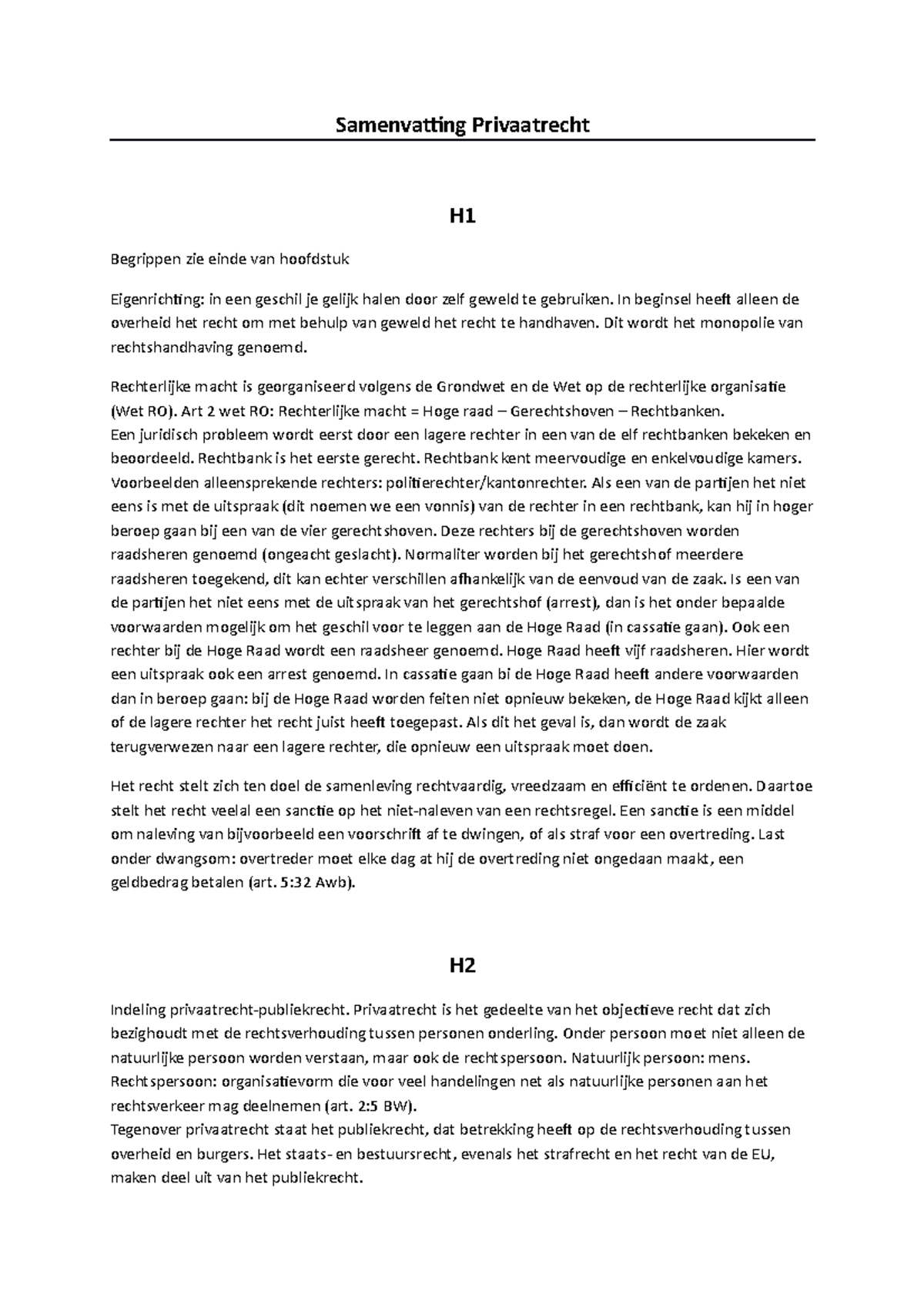 Samenvatting Privaatrecht - Samenvatting Privaatrecht H Begrippen Zie ...