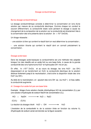 Les Quilibres En Solutions Chapitre Iii Les Equilibres En Solutions I Notions De Base