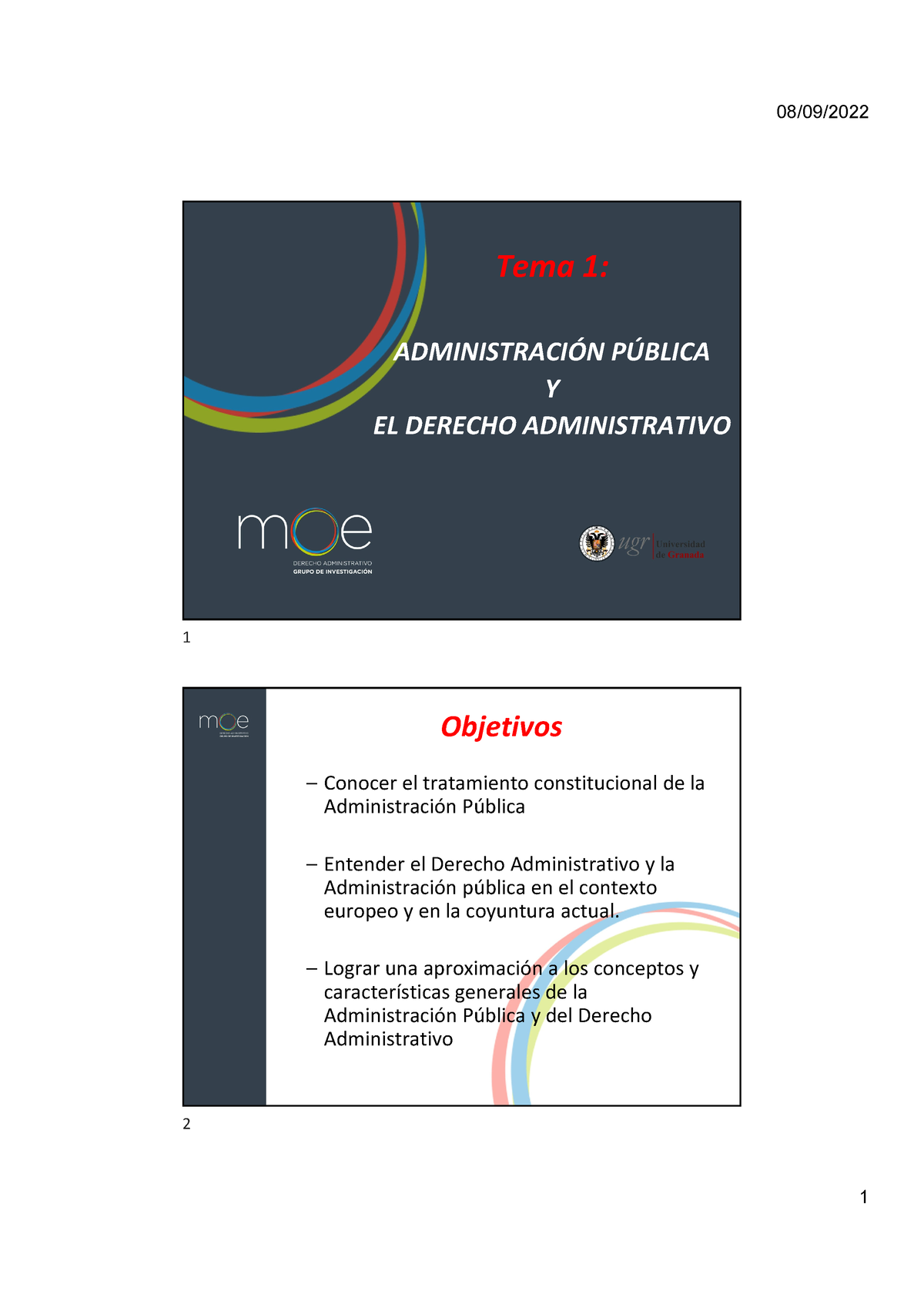 Tema 1 - Administracion Y Derecho Administrativo - Tema 1 ...