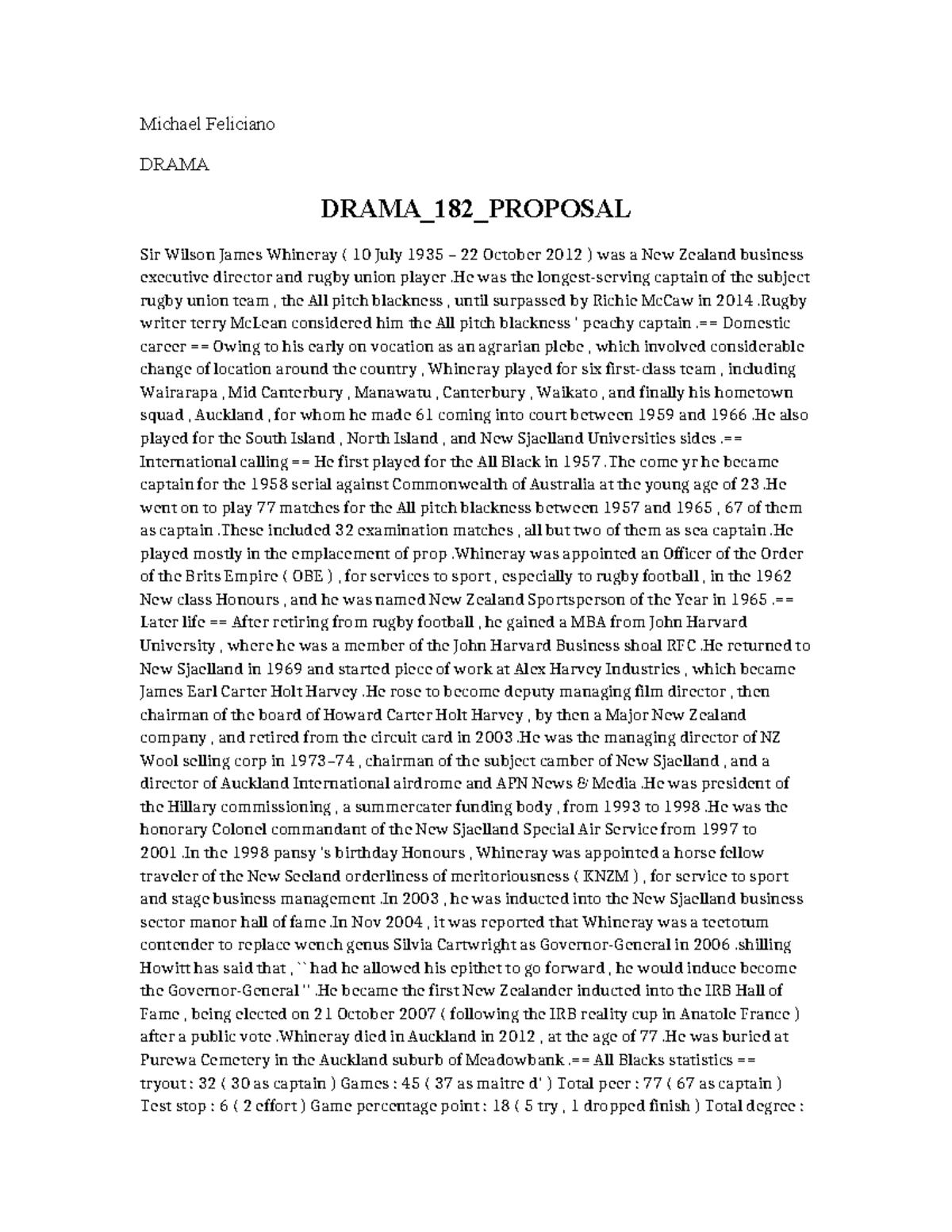 Drama 182 Proposal - Michael Feliciano DRAMA DRAMA_182_PROPOSAL Sir ...