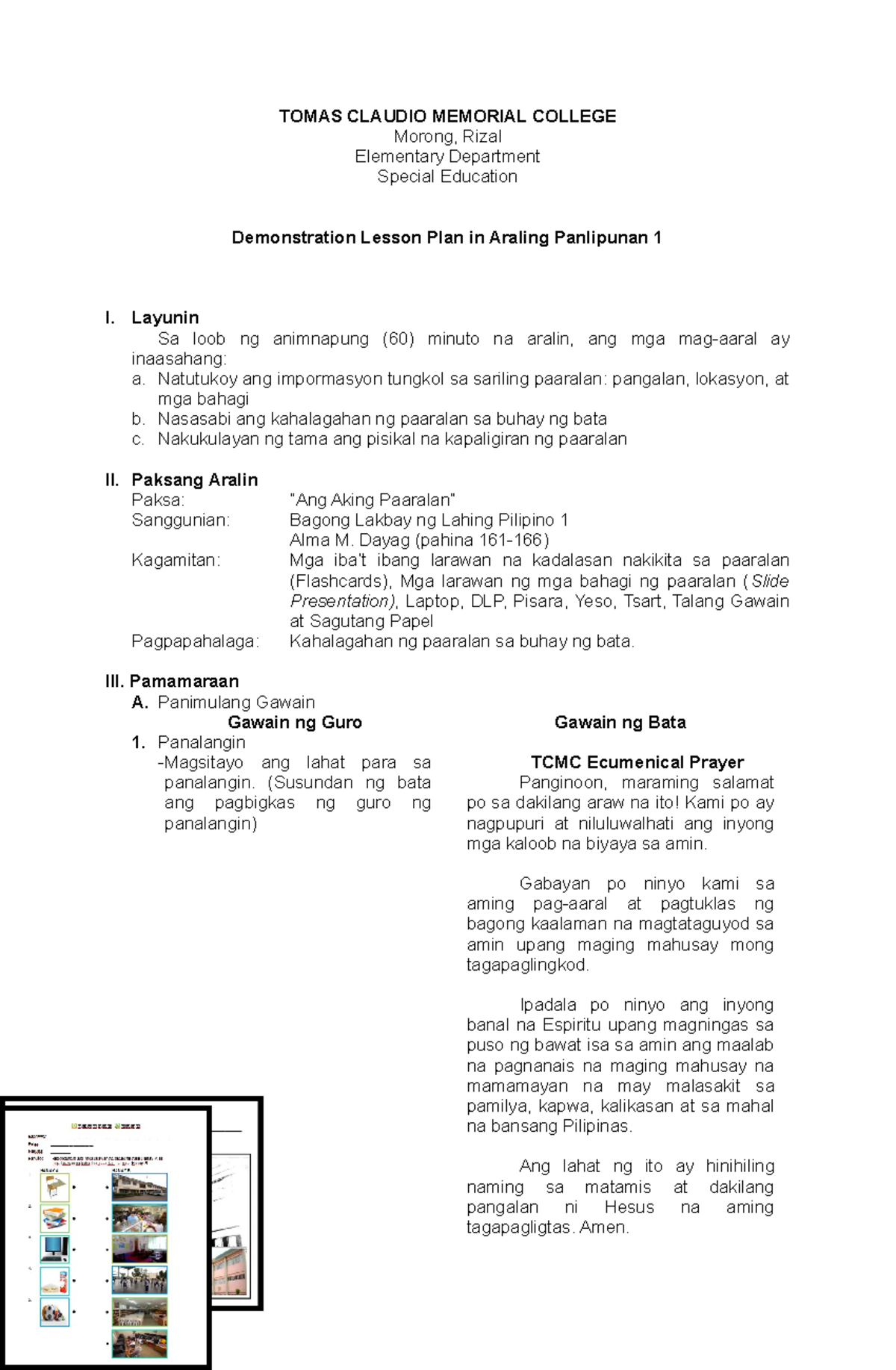 Detailed Lesson Plan In Araling Panlipunan For Final Demonstration Images