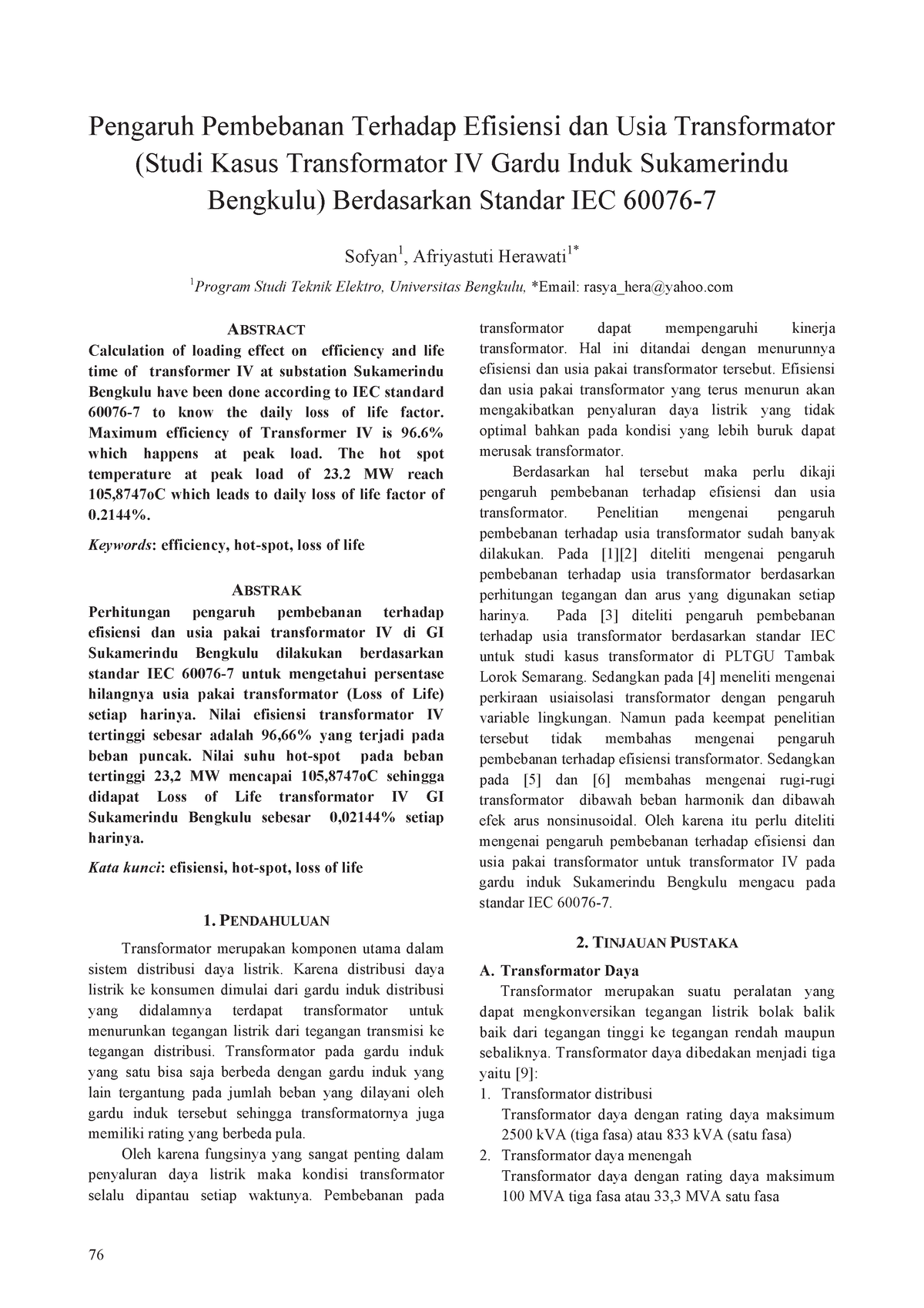 Amplifier 05022015 05 - Pengaruh Pembebanan Terhadap Efisiensi Dan Usia ...