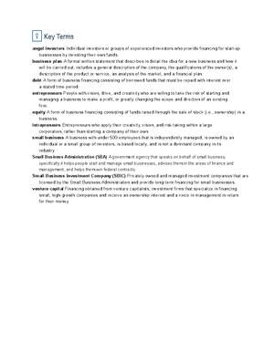Introduction to Business Administration BAM101 Chapter 1 - 4 Glossary ...