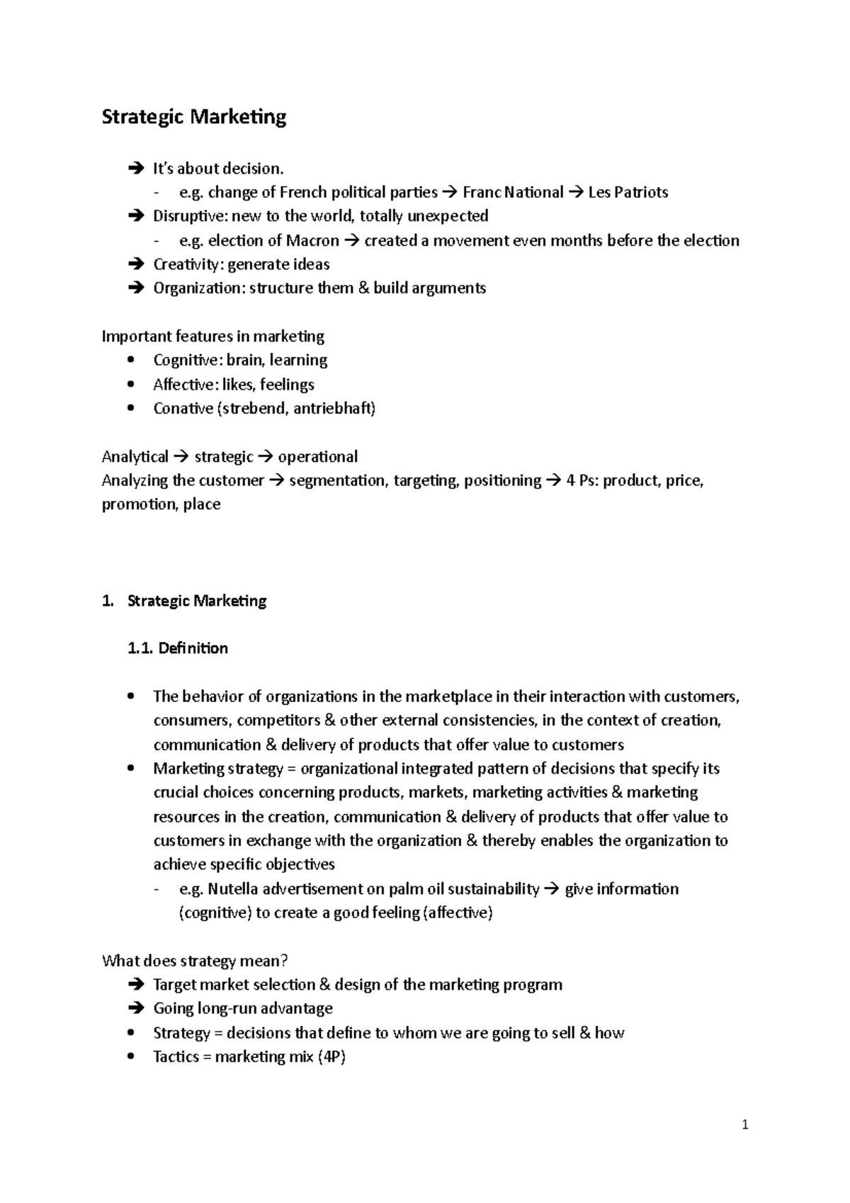 Strategic-Marketing kopie 2 - Strategic Marketing It’s about decision ...