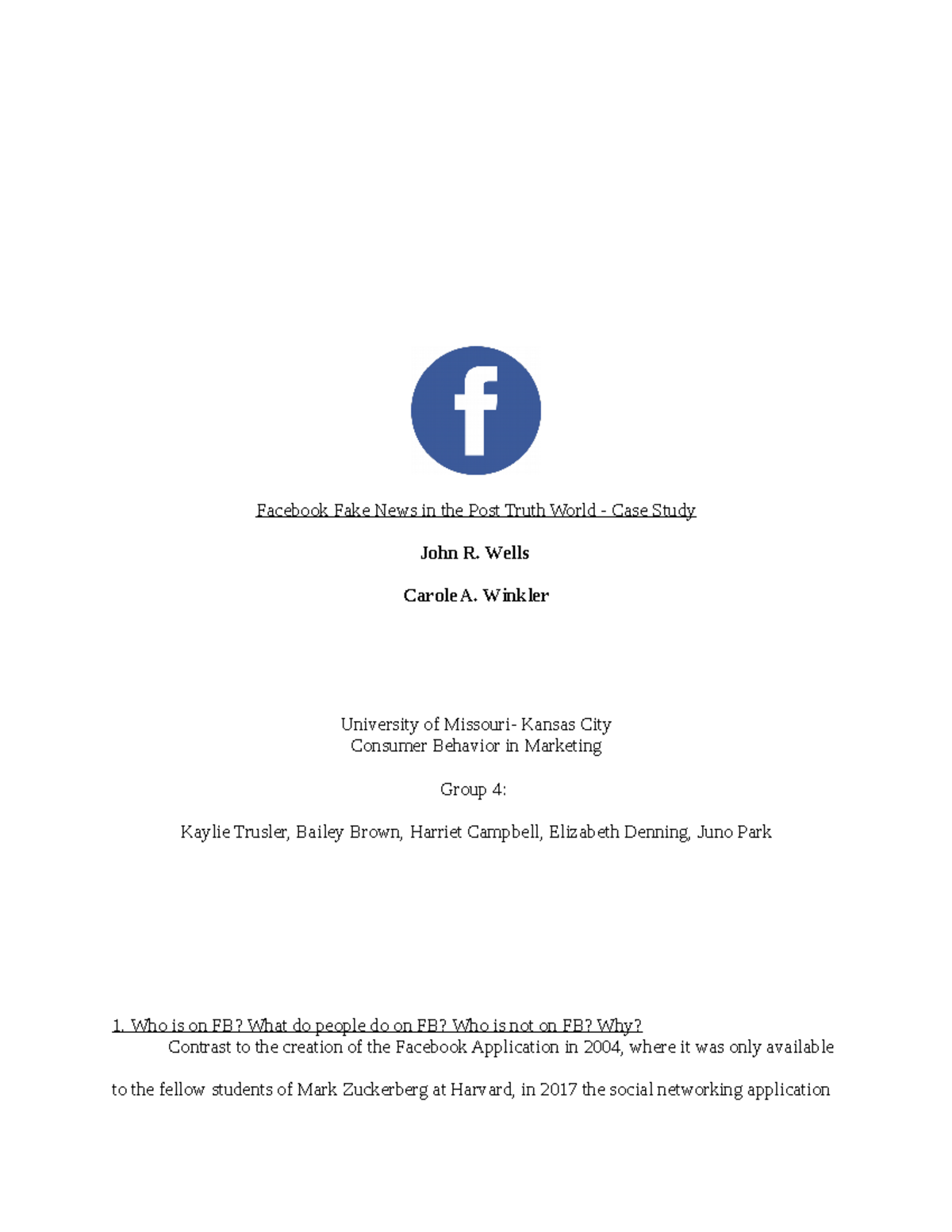 facebook harvard case study analysis