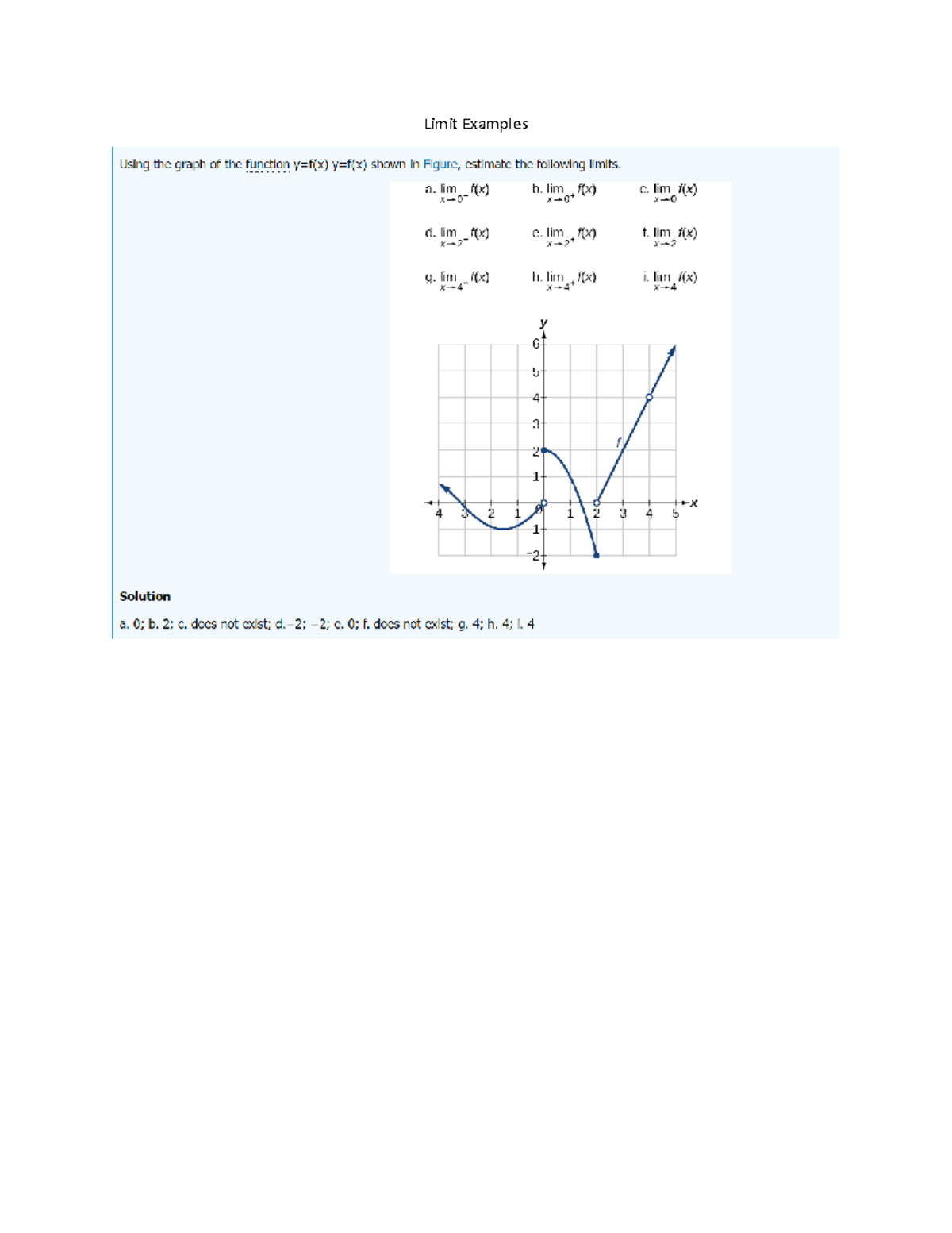 Section 1.5 and 1.6 Limit Analysis - Math 215 - Limit Examples - Studocu