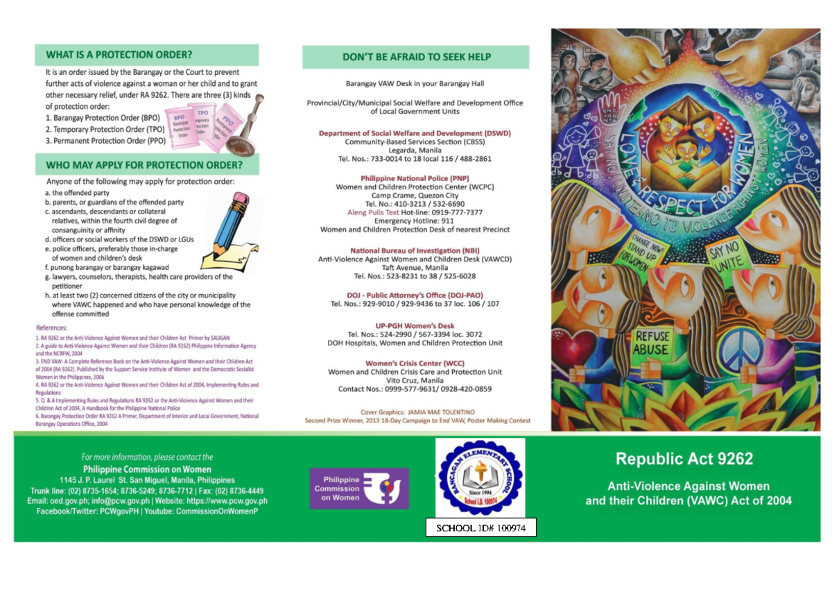 RA-9262 front page bancagan elem - Public Policy and Program ...