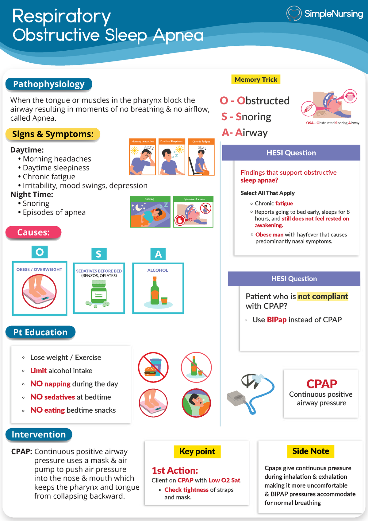 Obstructive Sleep Apnea - Respiratory Obstructive Sleep Apnea ...